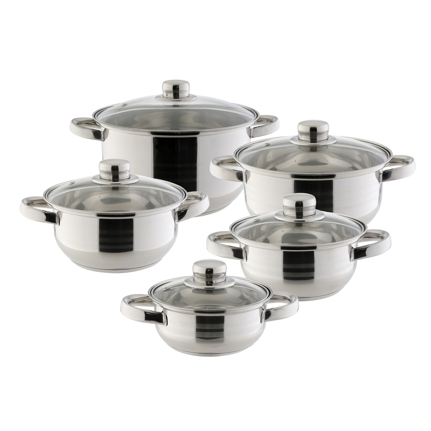 Topfset Erika Edelstahl 5-tlg. rund edelstahl