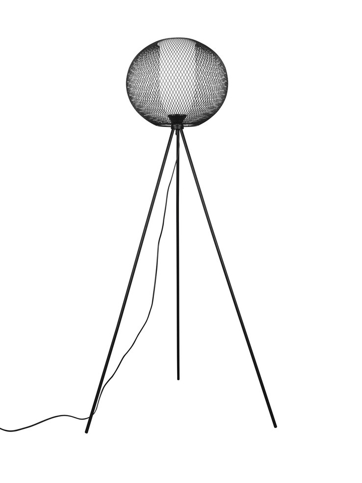 TRIO Retrofit Tripod Stehlampe Filo schwarz 57,5cm,150cm,Dreifußgestell