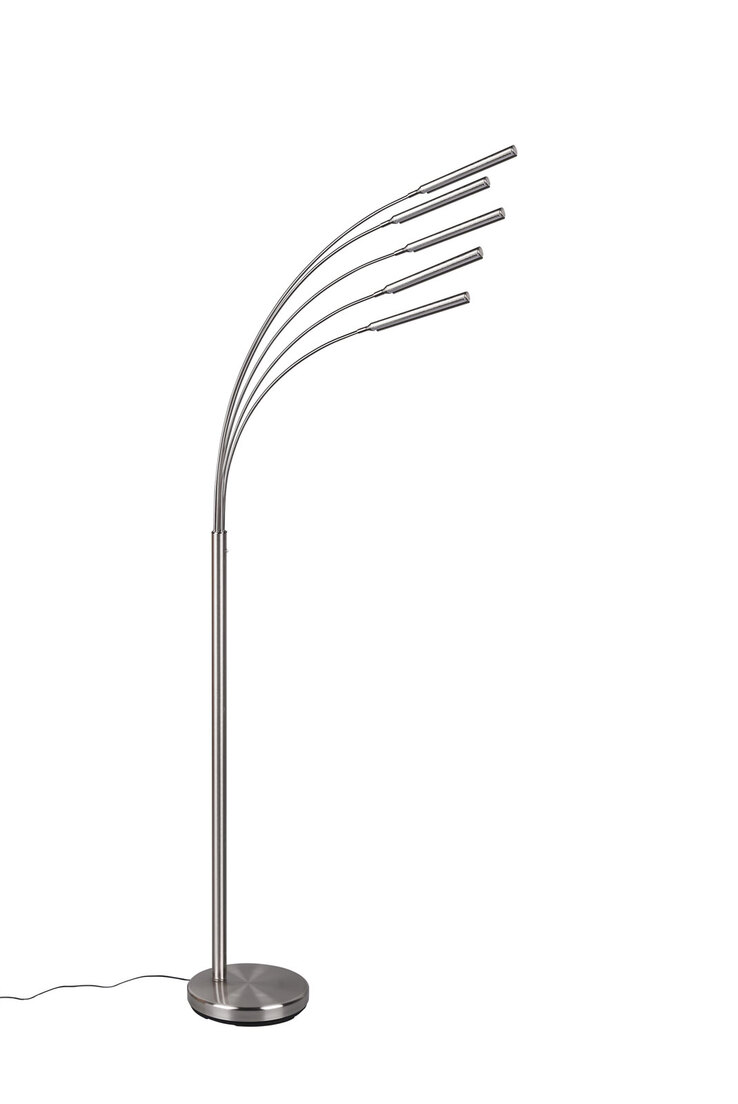 LED Stehlampe REED nickelfarbig