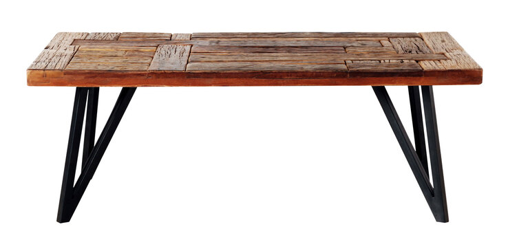 Couchtisch Hawk 120 x 60 x 45 cm Old Recycled Wood/schwarz