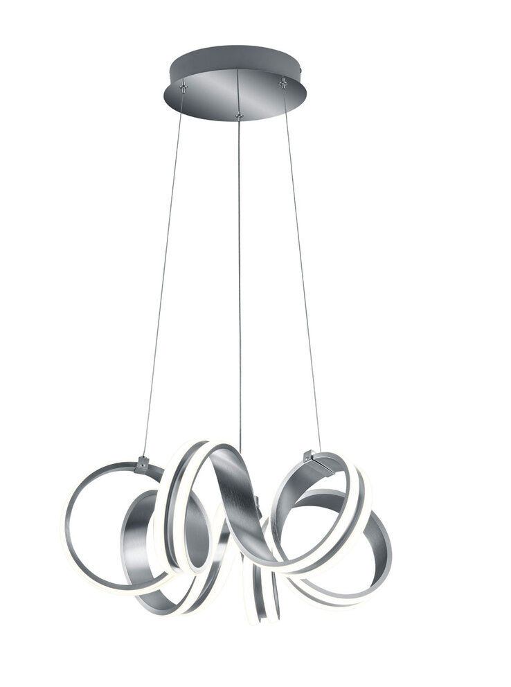 Carrera Pendelleuchte grau 32501010,  D/H: 55/150 cm, Metall