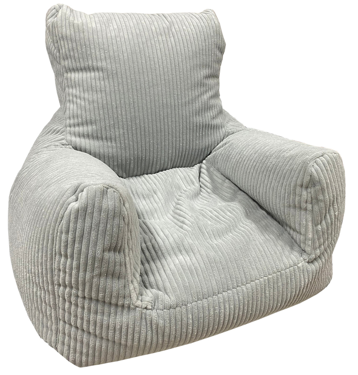 Sitzsack Tobi Cord Textil 70 x 70 x 55 cm Grau