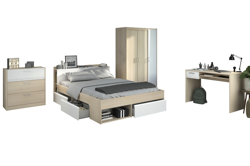 Parisot Kinderzimmer Most 75 4-teilig braun/ weiß