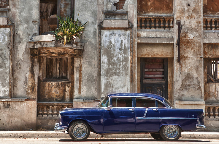 Kunstdruck auf Keilrahmen OLDTIMER 118x78cm