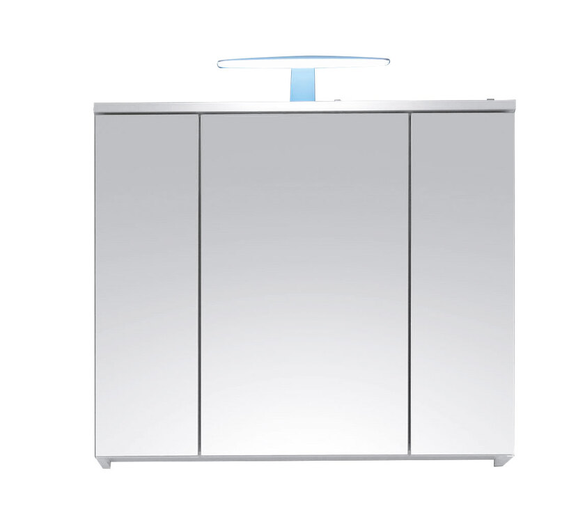 Spiegelschrank Spice Weiß Hochglanz 80 x 67 x 20 cm