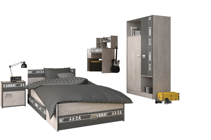 Parisot Kinderzimmer Fabric 12 hellgrau / dunkelgrau