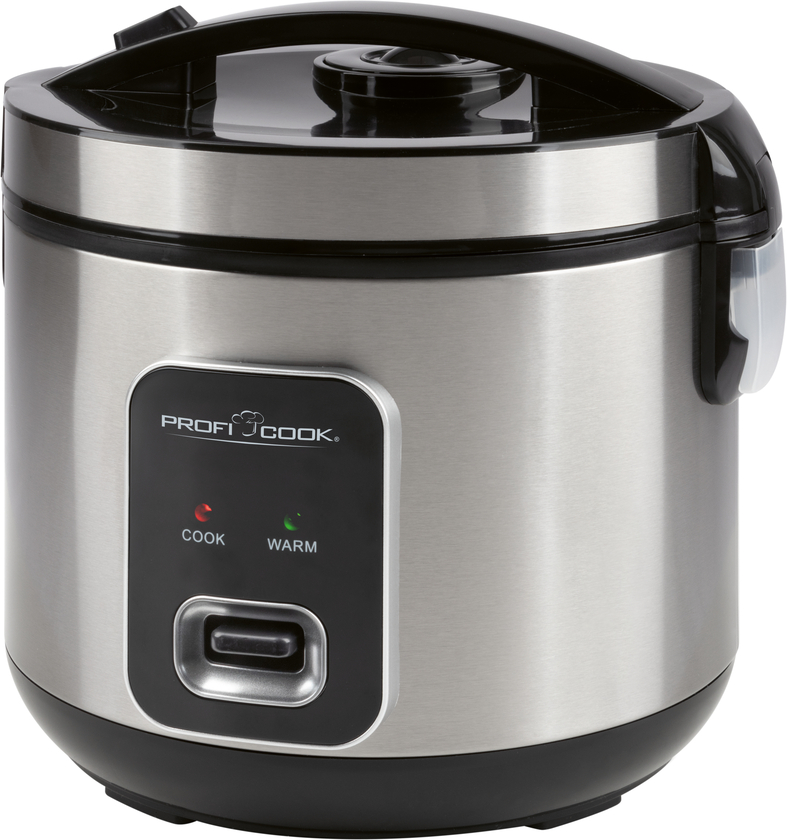 BOMANN 2 in 1 Reiskocher und Dampfgarer Edelstahl Silberfarbig/Schwarz