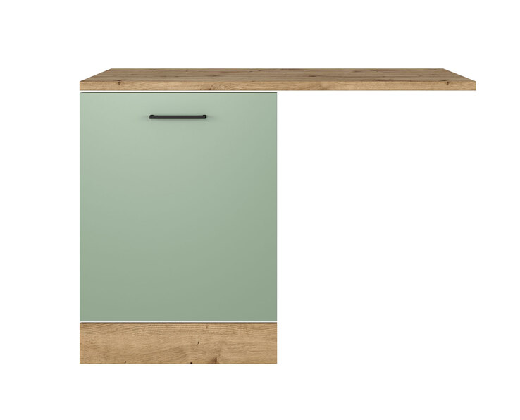 Geschirrspüler-Paket Cara Schilfgrün/Artisan Eiche NB 110cm