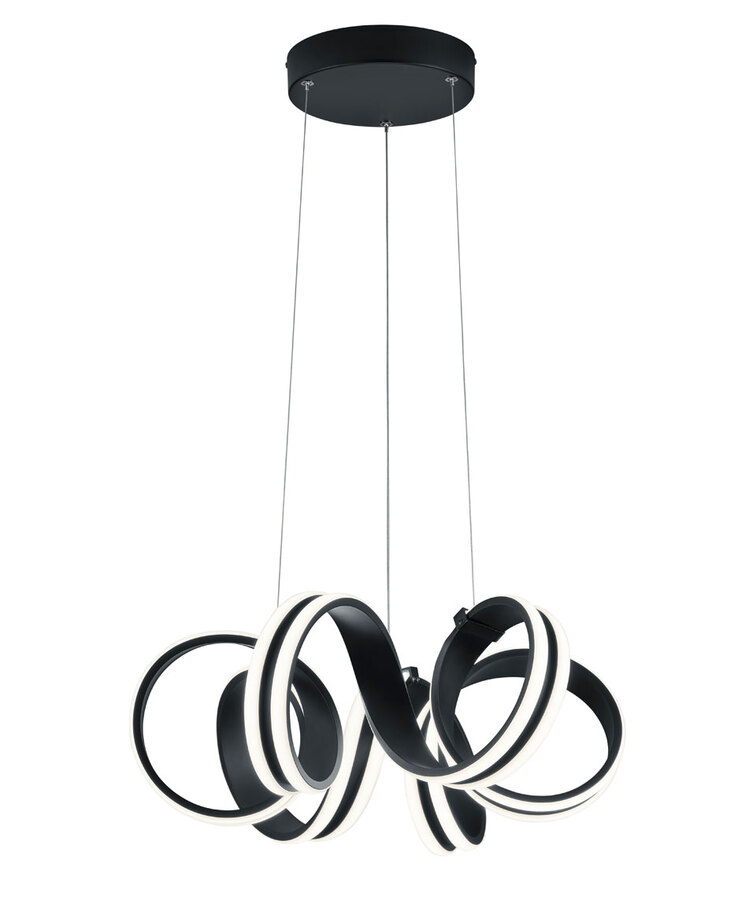 Carrera Pendelleuchte schwarz 32501, D/H: 55/150 cm, Metall