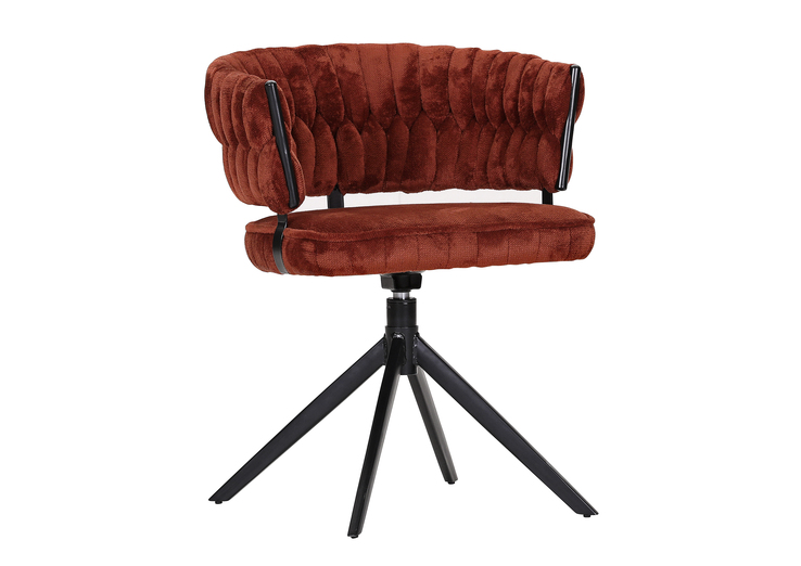 Drehsessel Curly koralle