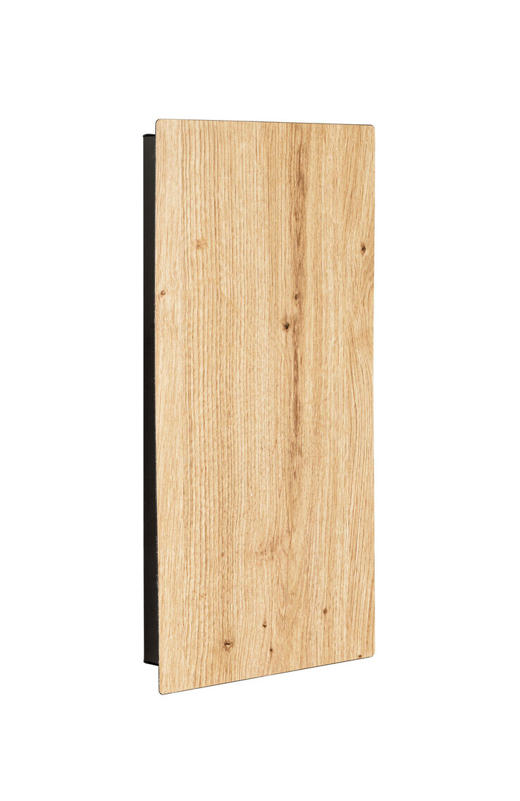Schlüsselkasten Oak 20 Lack schwarz/Front Eiche-Dekor