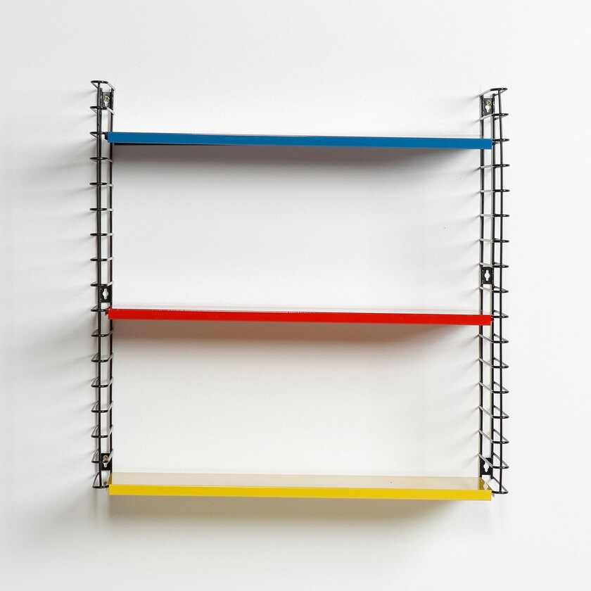 metaltex Bücherregal Tomado Schwarz/Mehrfarbig 70x68x21 cm