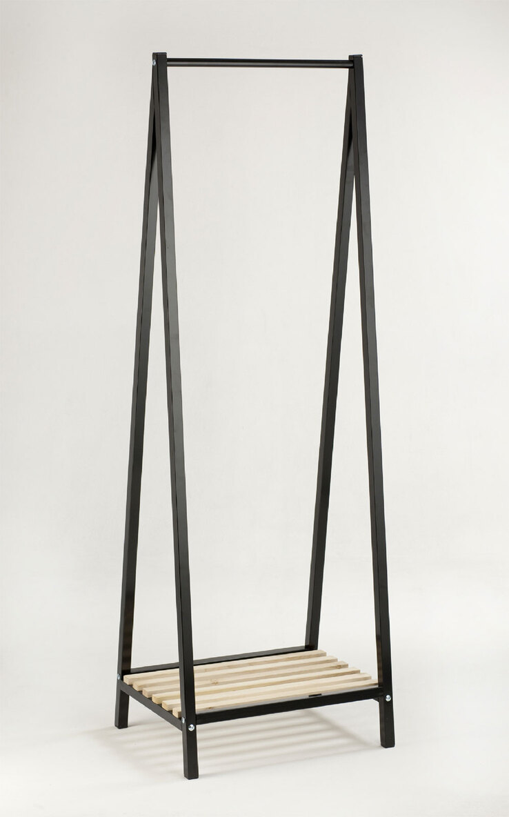 Garderobe Walter Schwarz 53x162x42 cm