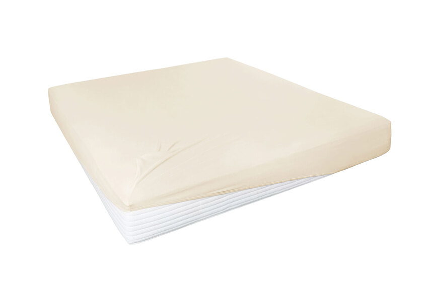 Vario Boxspring-Spannbetttuch 180/200 x 200 cm ecru