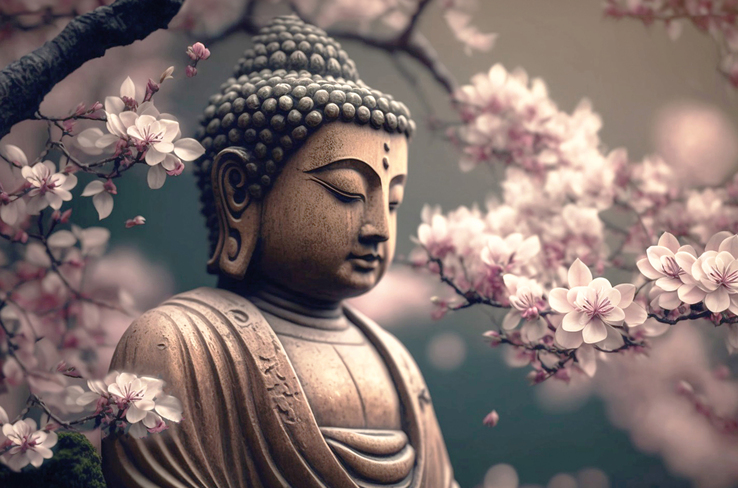 Kunstdruck auf Keilrahmen BUDDHA 118x78cm