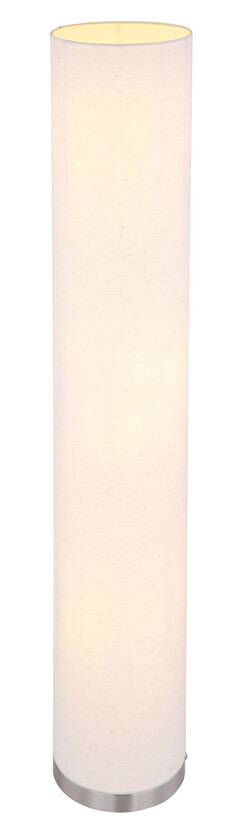 AVA Stehlampe braun, goldfarben, grau, D/H: 19 x 110 cm, Textil, Metall