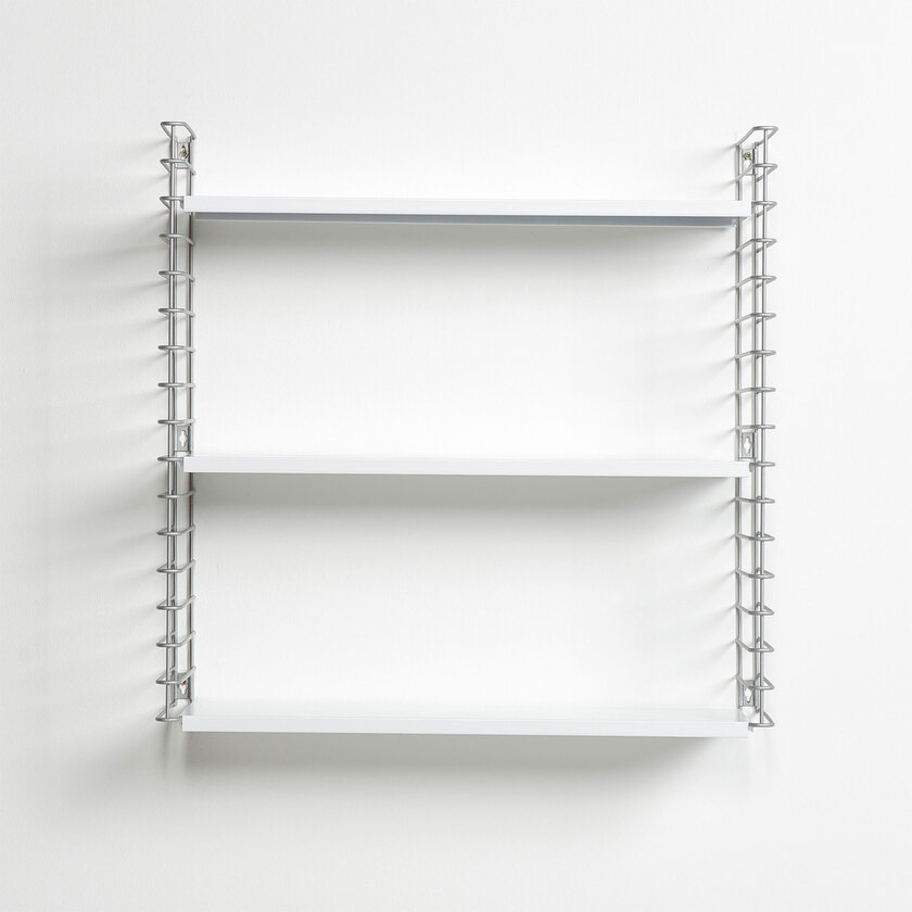 metaltex Bücherregal Tomado Weiß/Frostfarbig 70x68x21