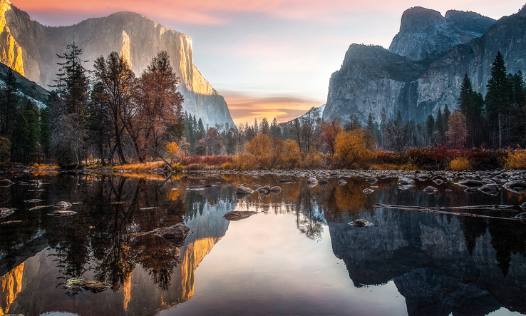 Kunstdruck auf Keilrahmen YOSEMITE NATIONALPARK 150x90cm