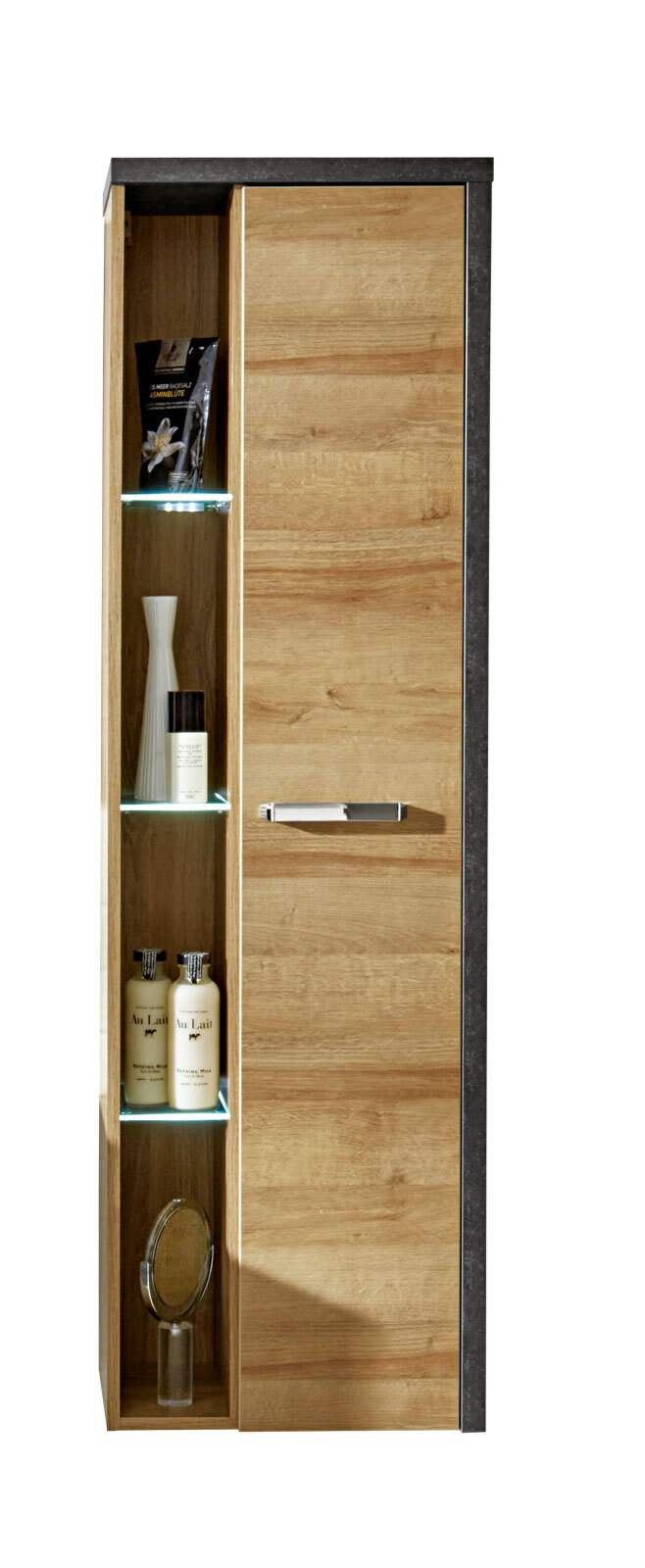 Stauraumhängeschrank Bay Eiche Riviera Honig Nachbildung ca. 48 x 160 x 31 cm