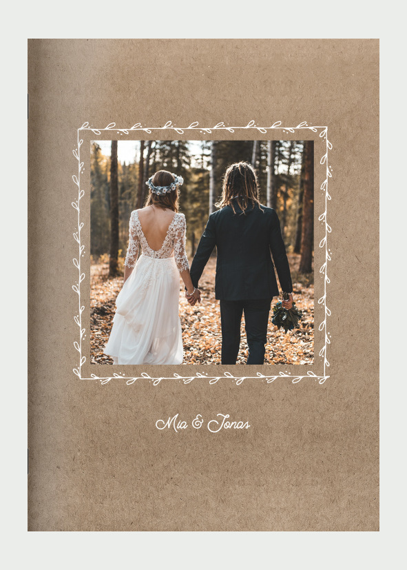 Heft 'Vintage Hochzeit' im Format A4 hoch
