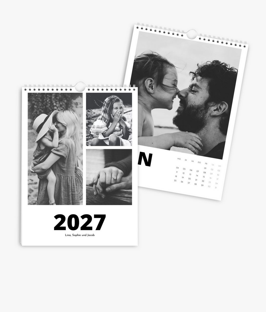 Wandkalender 2027 im Format A4 hoch