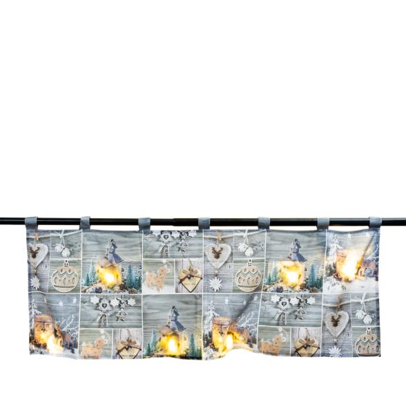 LED-Gardine Weihnachtsdeko 45x120 cm