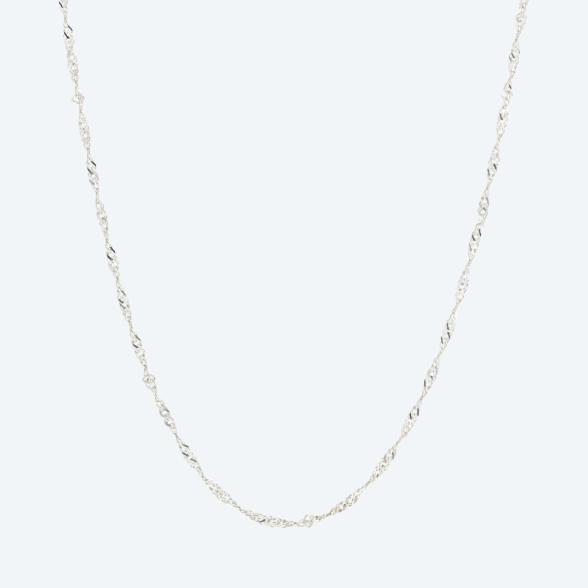 Panzerkette 925 Sterling Silber gedreht, ca. 60 cm