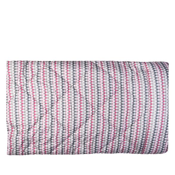 Tagesdecke gesteppt 250x250 multicolor/schwarz