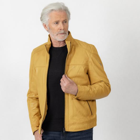 OTTO KERN Herren-Lederjacke 'Finn' curry