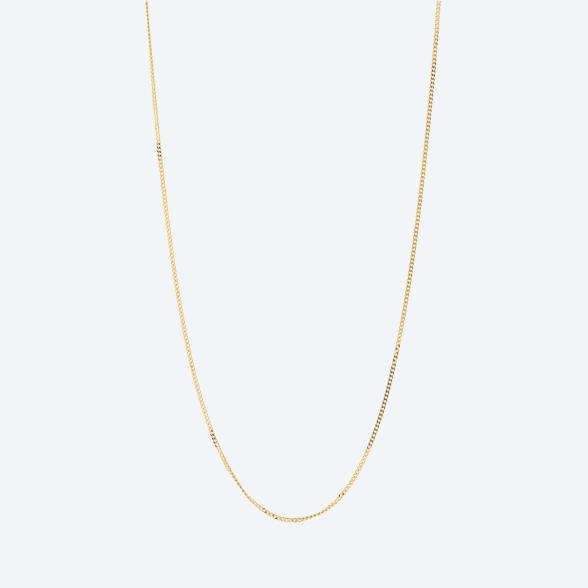 Panzerkette 925 Silber vergoldet ca. 46 cm