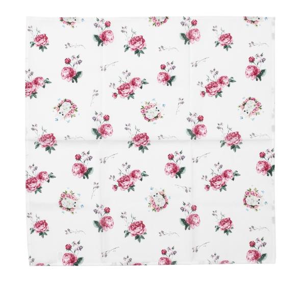 Mitteldecke Katze Rosen 85x85cm