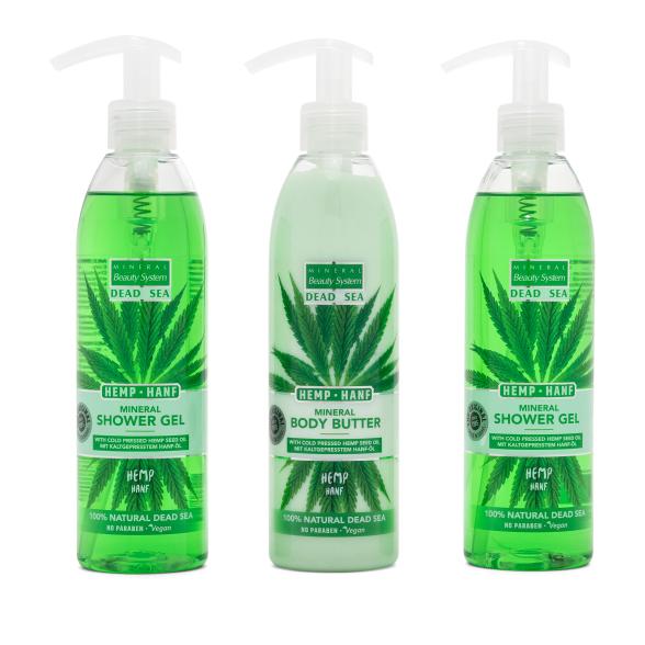 MBS 3er-Set Hanf Body Butter+Duschgel 3x300ml