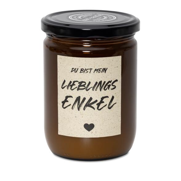 Duftkerze 'Lieblingsenkel'
