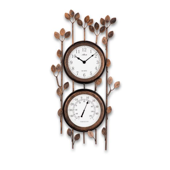 Atlanta Wanduhr, Quarz, Temperaturanzeige