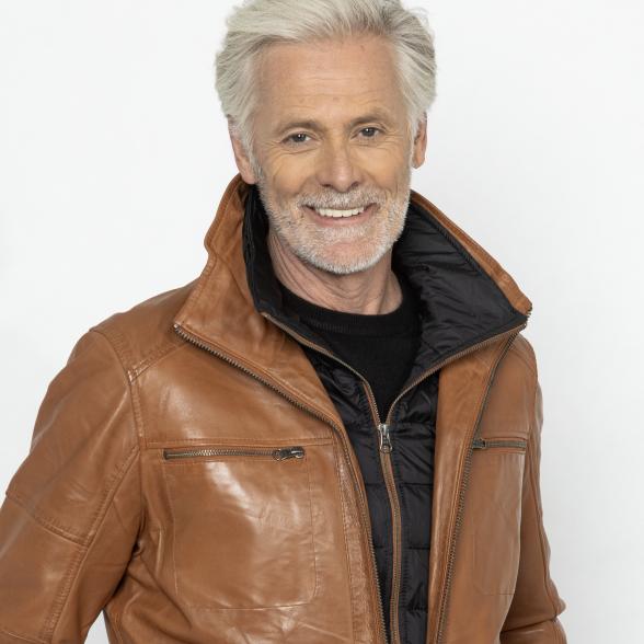 OTTO KERN Herren-Lederjacke 'Lenny' cognac