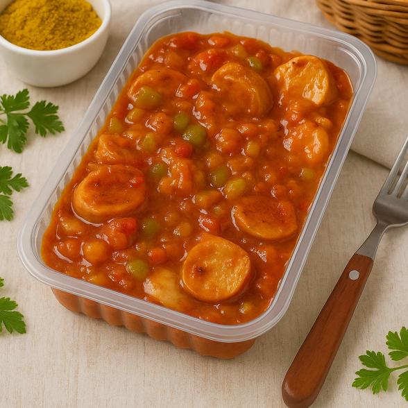Currywurst mit Weißer Wurst