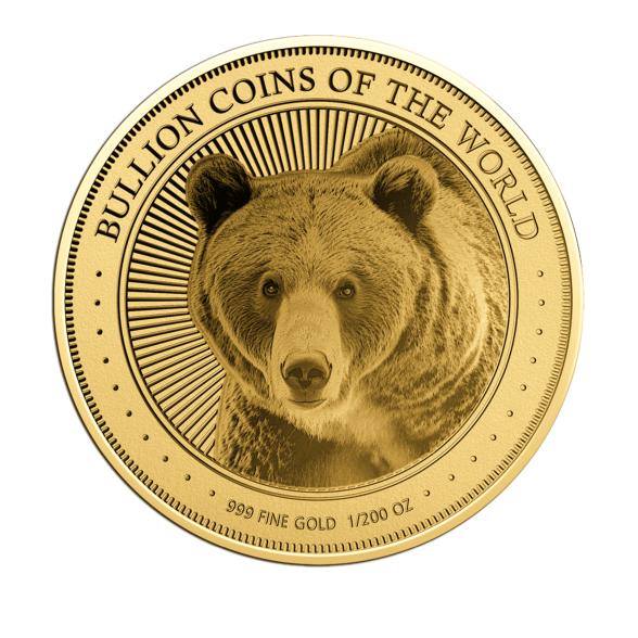 Bullion Coin 'Grizzly Bear' 1/200 oz. Feingold