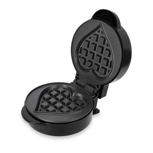 ADE Mini-Waffeleisen Herz schwarz
