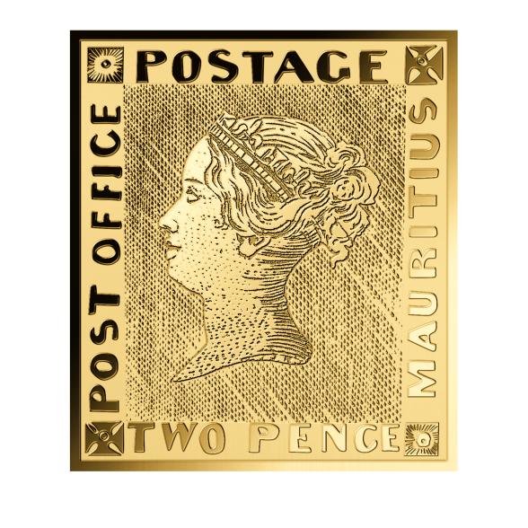 Goldmedaille 'Blaue Mauritius' Feingold 999/1000