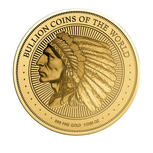 Bullion Coin of the World 'Indian Head' 1/200 oz.