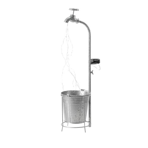 Solar-Wasserhahn mit Eimer