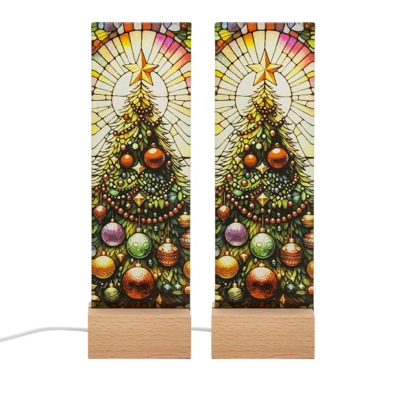 Glasaufsteller Tannenbaum 2tlg