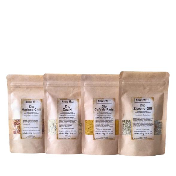 Nona's Quark- und Dipgewürz Mix Party Dips 4x50g