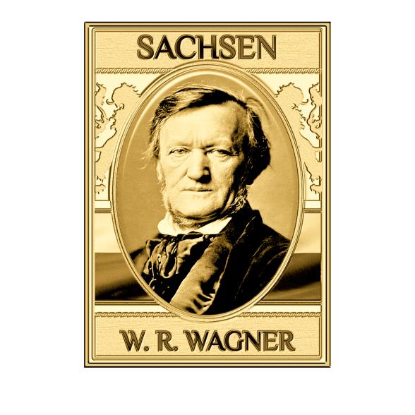 Münzbarren 'Richard Wagner' 1/1000 oz. Feingold