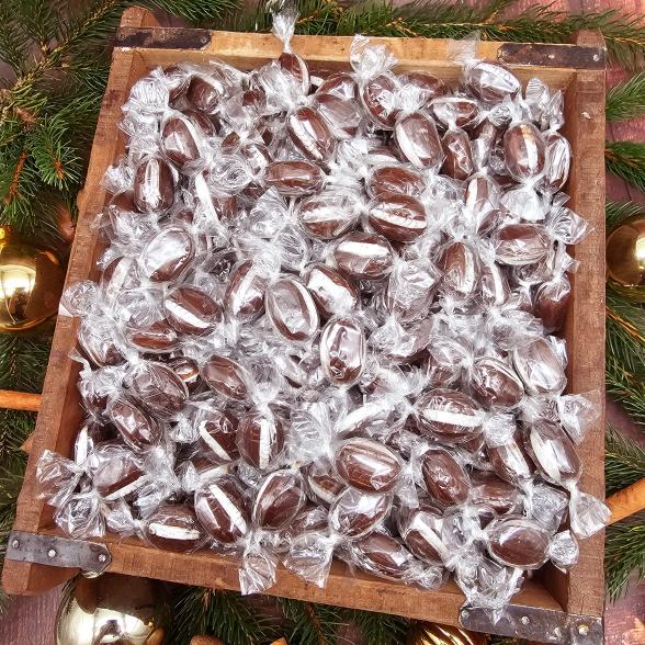 Karamellbonbons mit Kakao und Alkohol