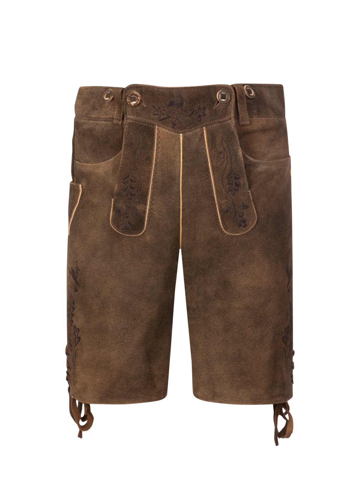 Meindl Aschheim Lederhose aus Ziegenleder, tonaler Stick in 44