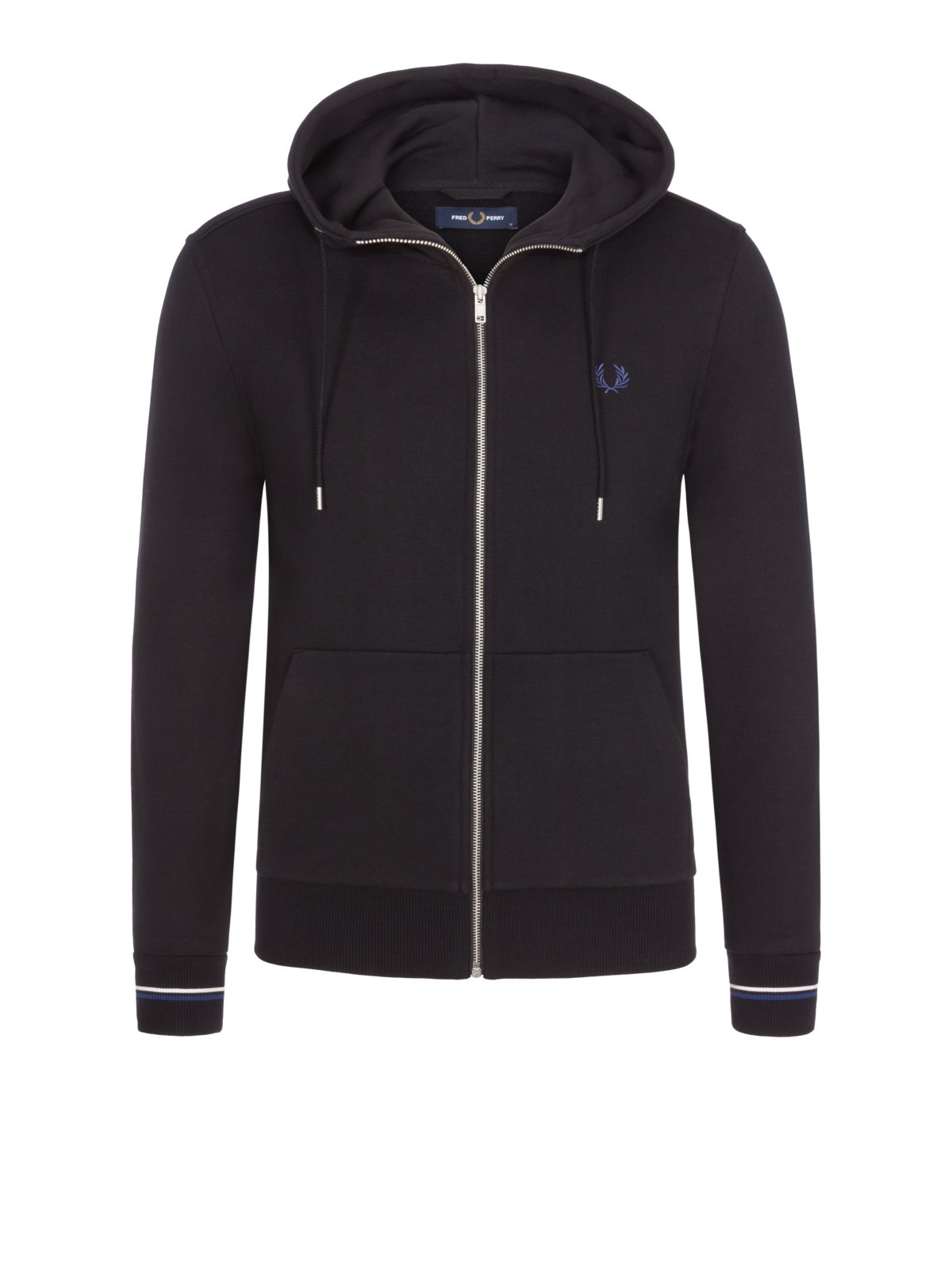 Fred Perry Sweatjacke mit Kapuze und Zip in S