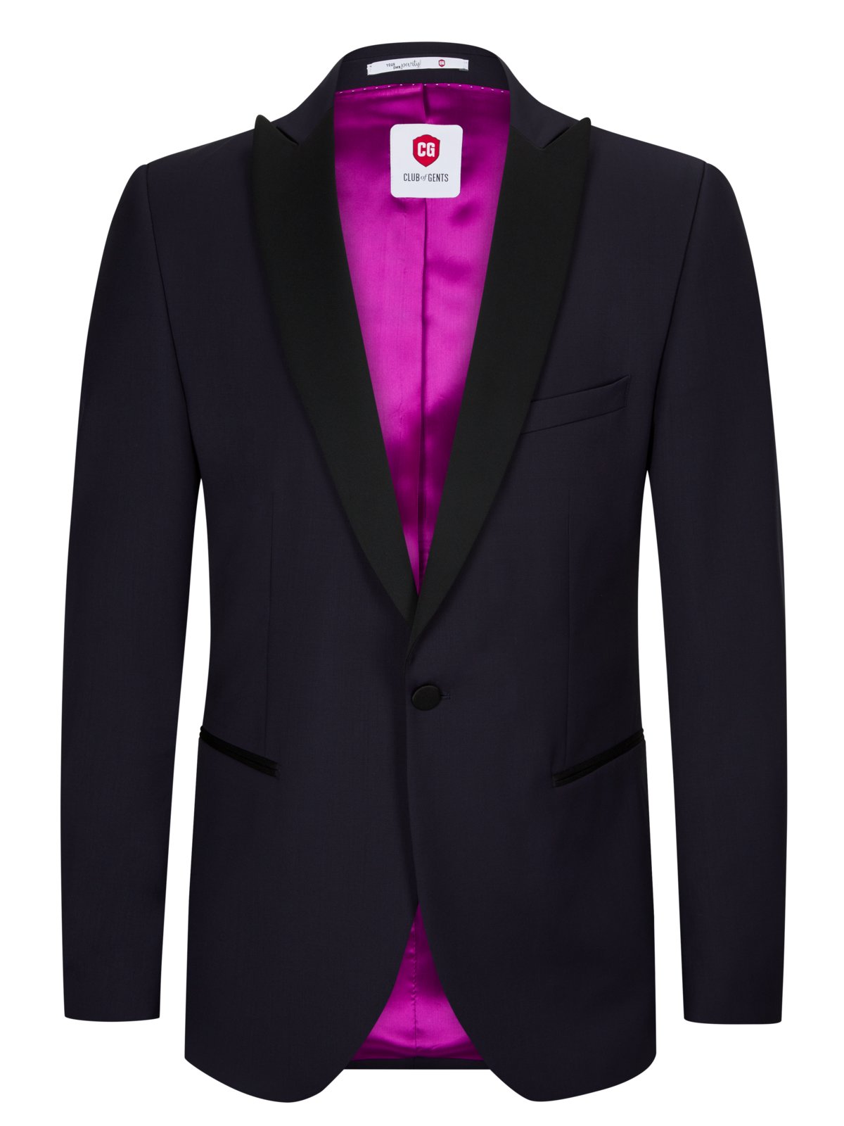 C G Smoking Sakko aus Schurwolle, Slim Fit in 44