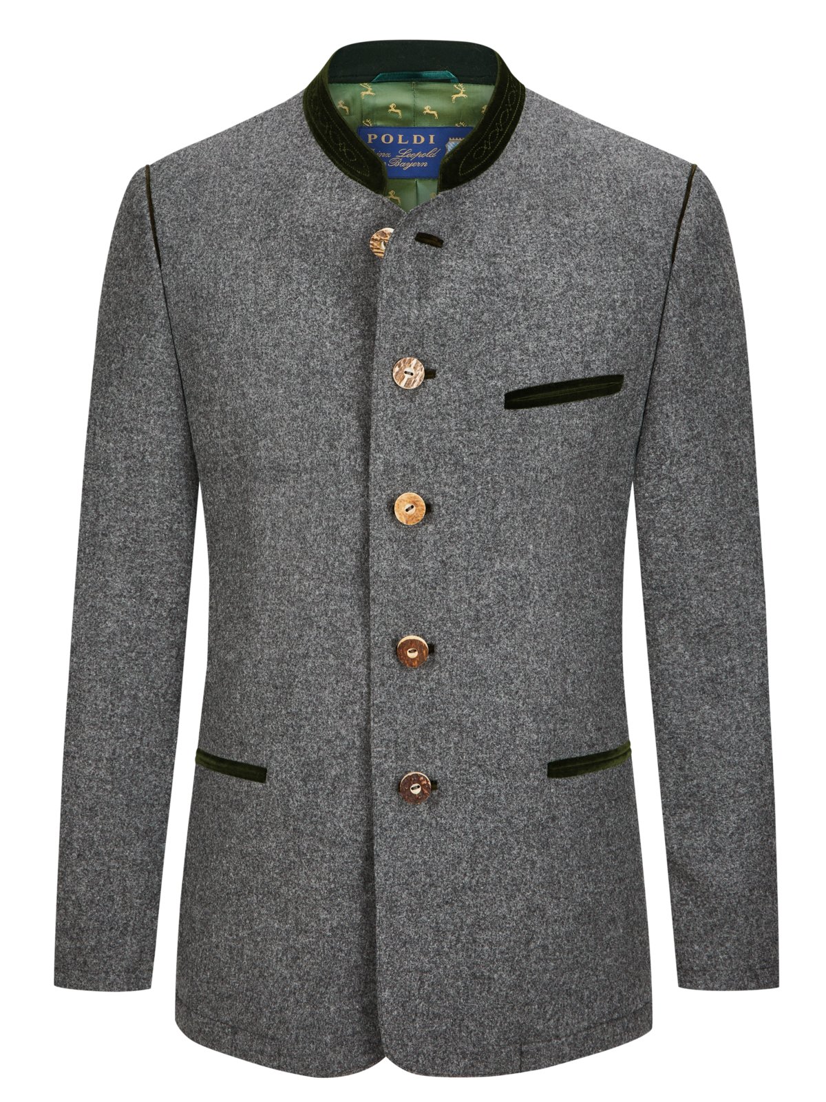 Poldi Gefütterter Trachten-Janker Preston aus Merinowolle in 48