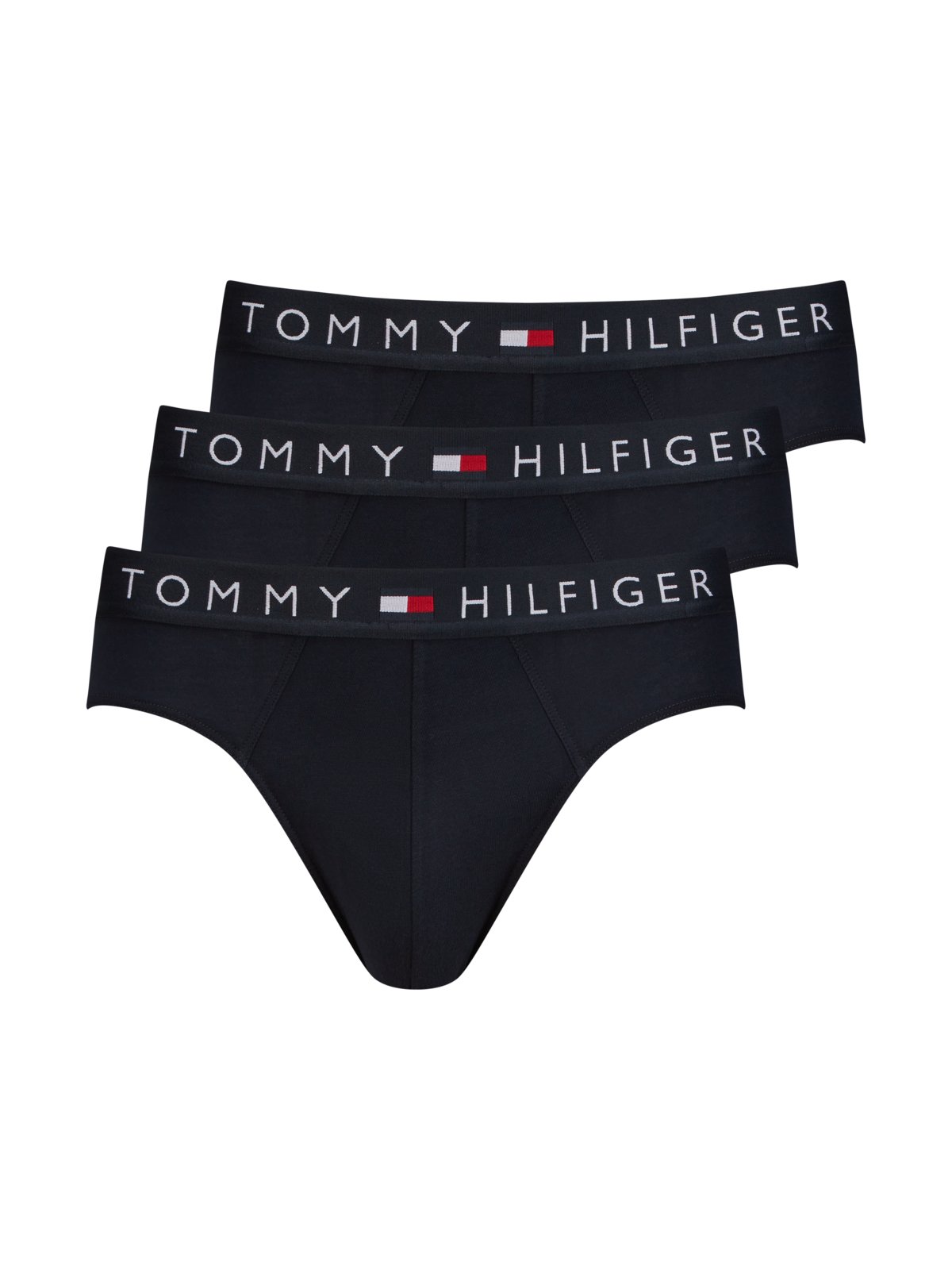 Tommy Hilfiger 3er Pack Slips mit elastischem Label-Bund in M
